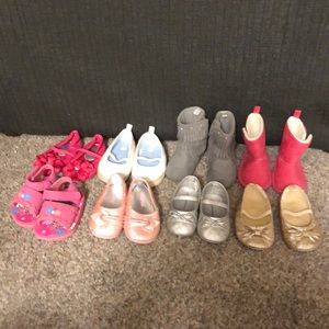 Size 3 baby girl (6-9 mo) shoe collection